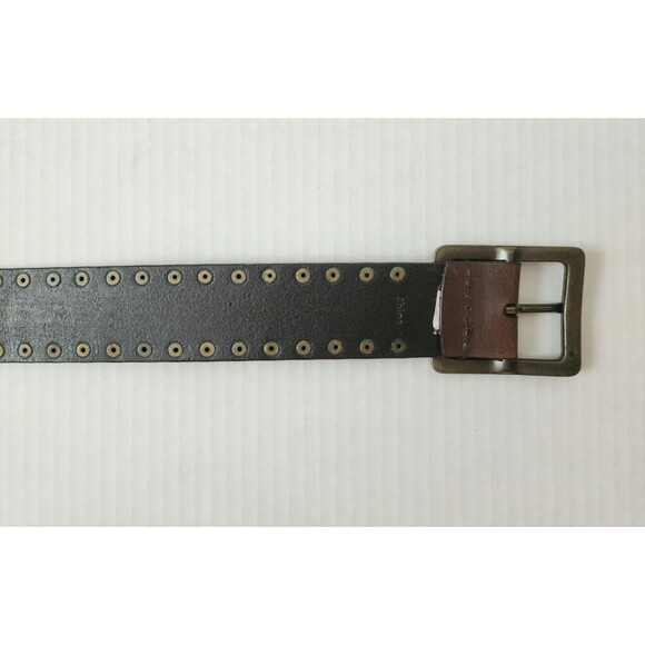 Calvin Klein Jeans Women Genuine Leather Western Studded Belt Brown #434876 Sz L - Picture 4 of 7